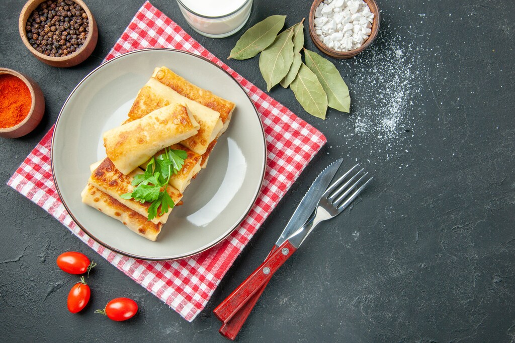 Блинчики с мясной начинкой